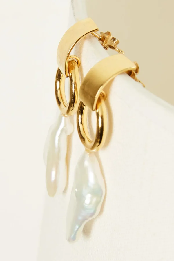 Studio Collect Decade earrings with baroque pearl