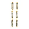 Studio Collect Long Agate Cylinder Earrings