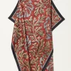 Tapis Noir Classical red flower scarf