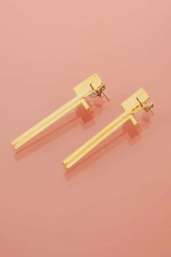 Tweek Cross Cross 24k earrings