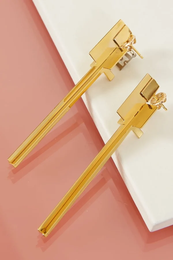 Tweek Cross Cross 24k earrings