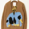 Wild animals Elephant cheetah cardigan