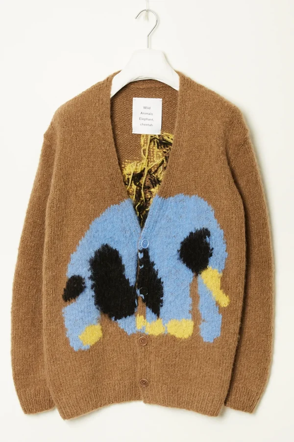 Wild animals Elephant cheetah cardigan
