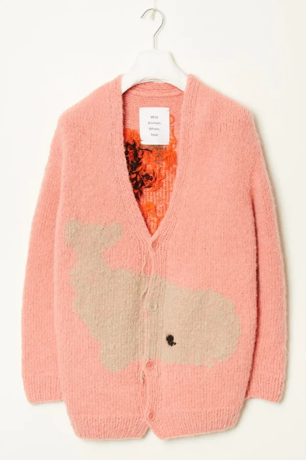 Wild animals Whale bear cardigan